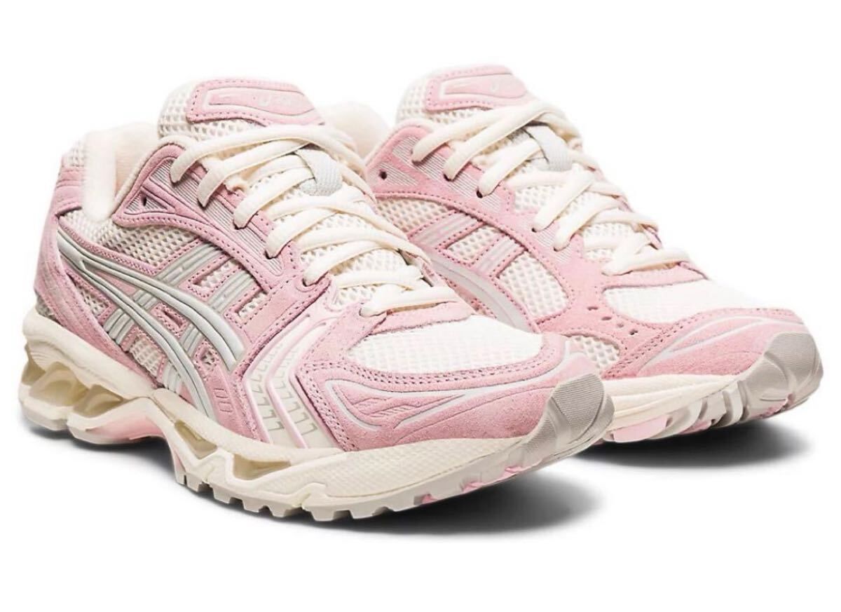 新品 アシックス ゲルカヤノ GEL-KAYANO 14 CREAM PINK SALT 25cm US8