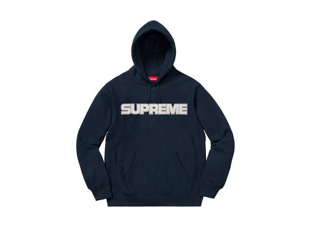 Supreme　パーファレイティド レザー フーディー スウェットシャツ Supreme Perforated Leather Hooded Sweatshirt 