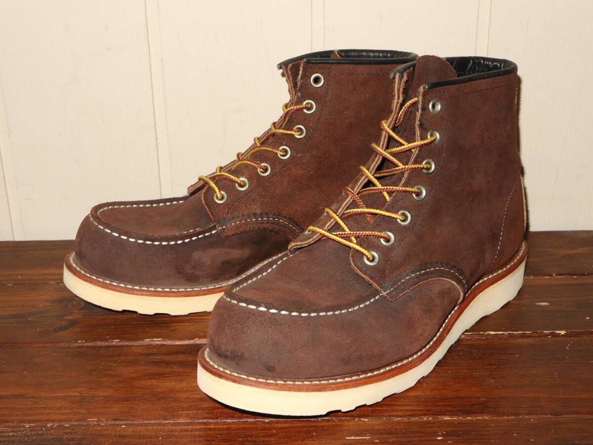 美品　廃盤　REDWING　レッドウィング　8878　ジャワミュールスキナー　ラフアウト 7.5E　/　25.5㎝　レッドウイング RED WING　スエード
