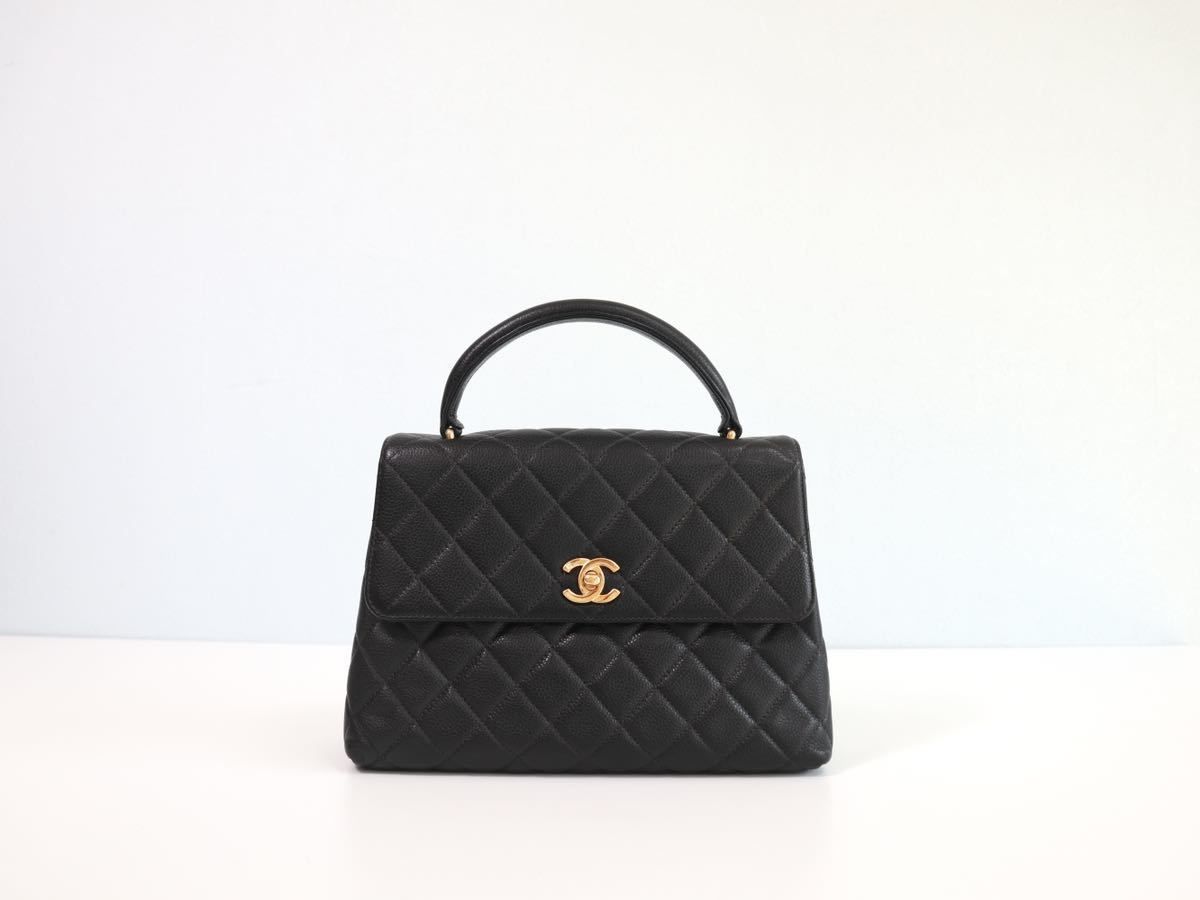★超美品CHANELシャネルハンドバッグ｜ケリー型ハンドバッグ｜牛革マトラッセ｜ゴールドココマーク｜レディースバッグ｜希少品