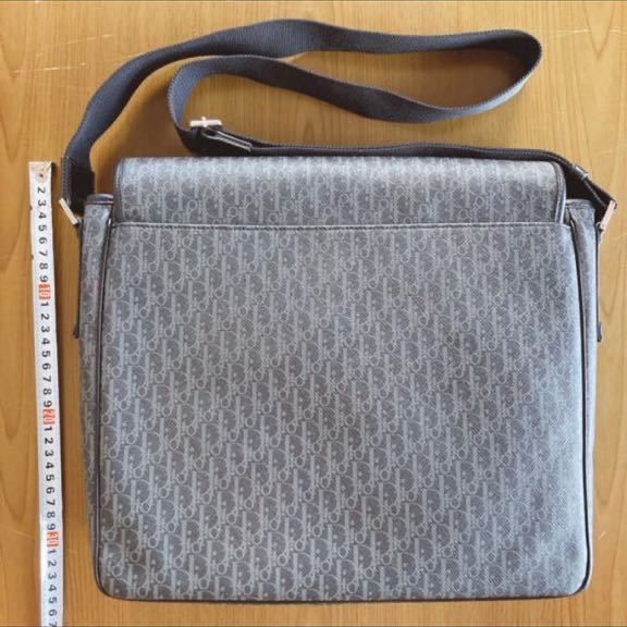 本物 正規品 ディオールオム オブリーク トロッター柄 ショルダーバッグ Christian Dior HOMME shoulder bag 鞄 カバン 黒 black CD 総柄