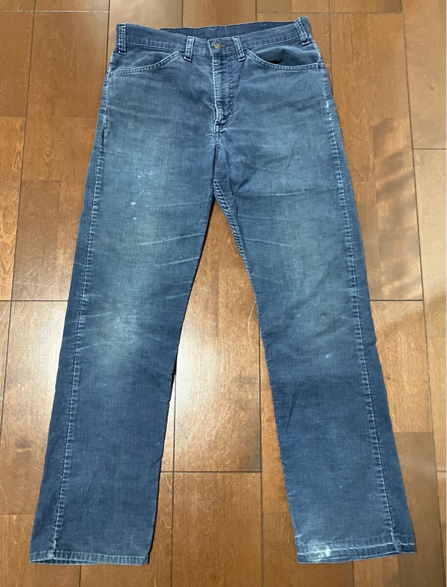80s Levi's 519 W32×L30 コーデュロイ ネイビー フェード