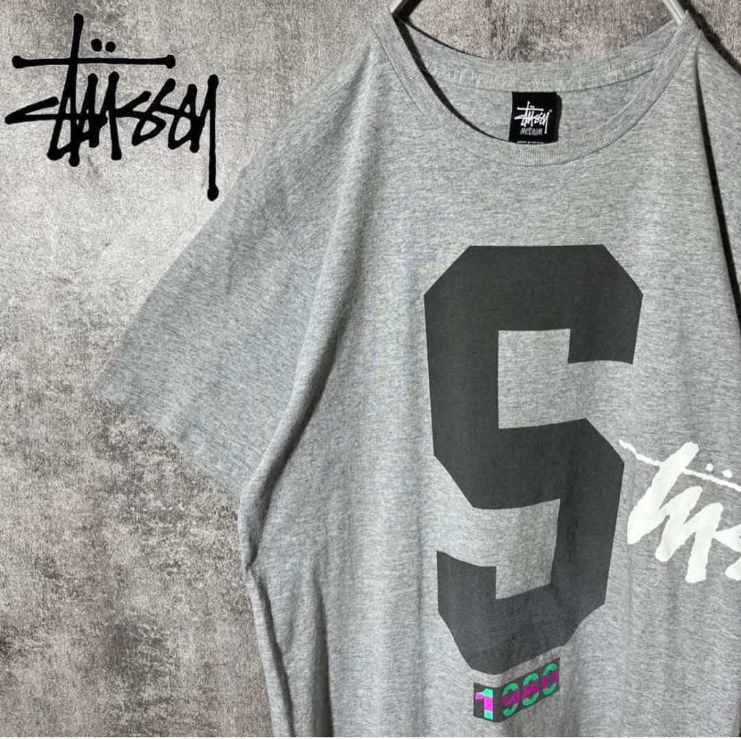 [大人気] ステューシー　Tシャツ　1980 ストックロゴ　Sロゴ　レア◎