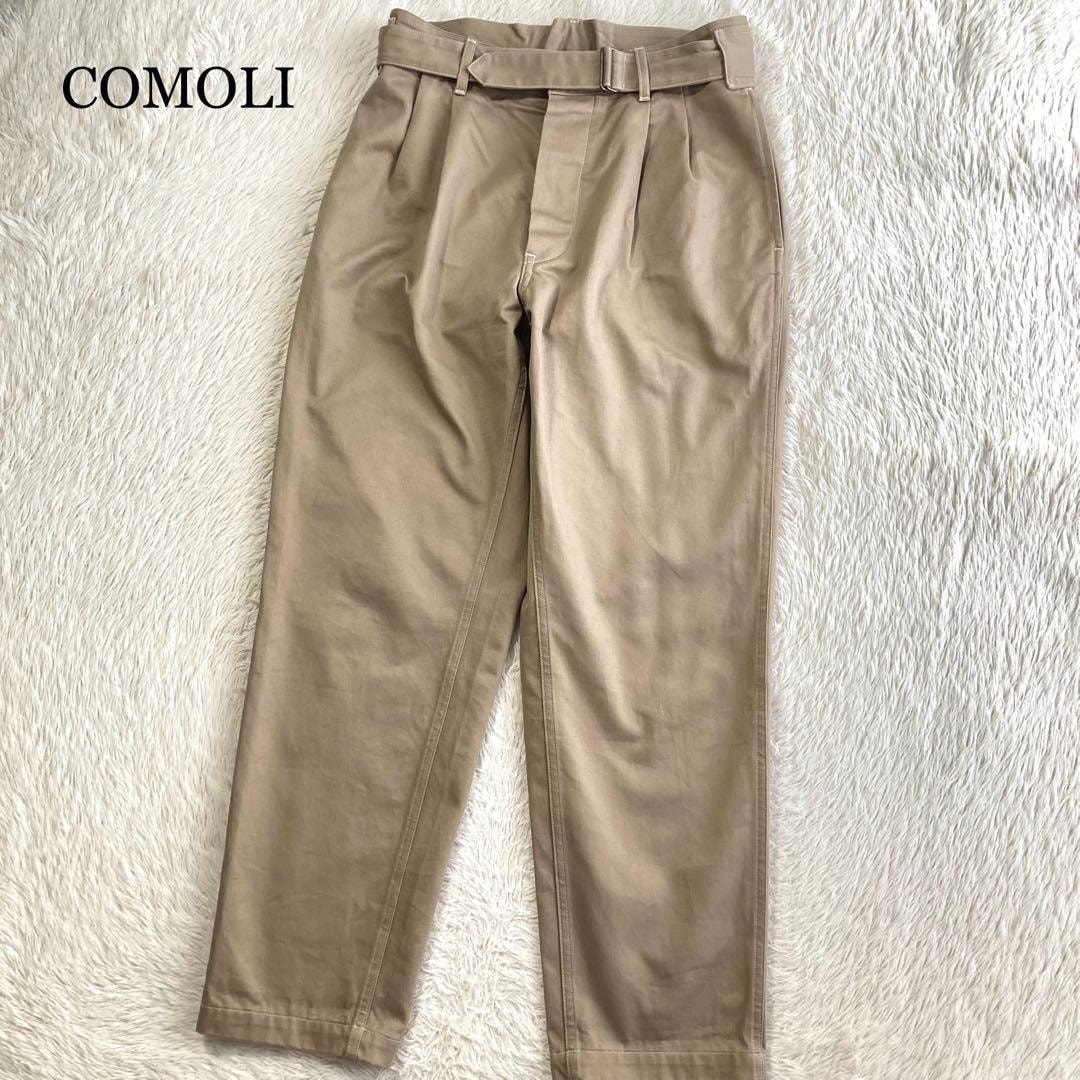 D (傷や汚れあり)】COMOLI コモリ パンツ 24SS Z01-03022 オックス