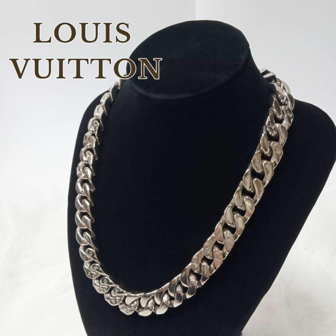 【良品】ルイヴィトン コリエ LV チェーンリンクス ネックレス