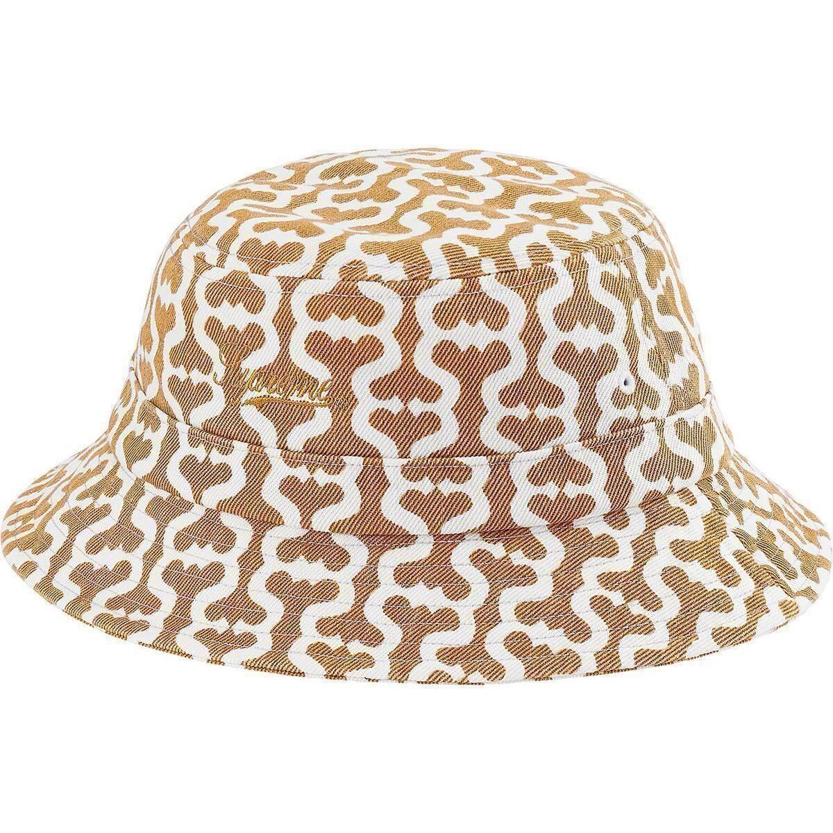 新品 国内正規品 supreme クラッシャー ハット twill crusher tan monogram S/M hat small medium box logo sticker 帽子 cap 24 25SS