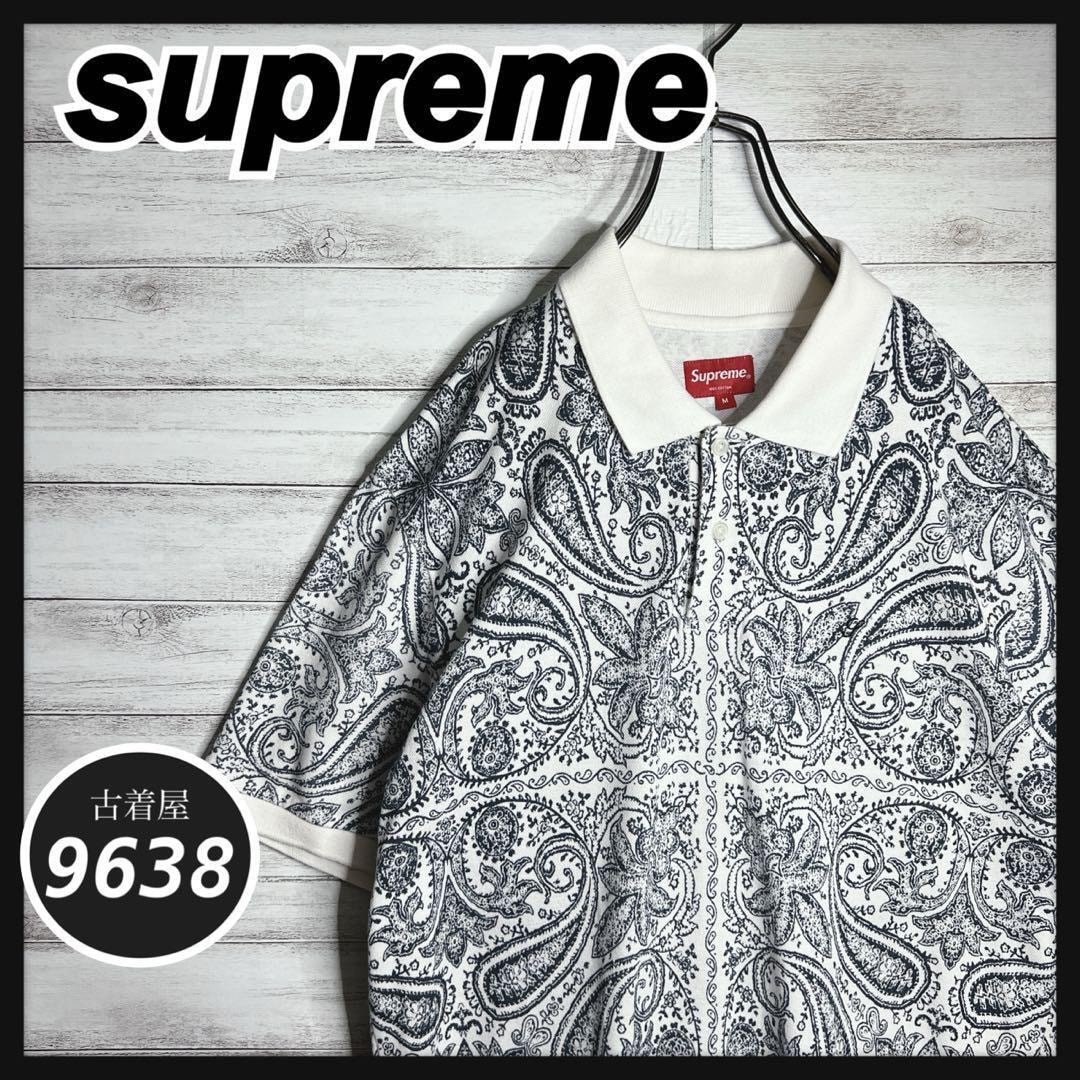 【入手困難!!】シュプリーム ペイズリー柄 ポロシャツ 総柄 半袖シャツ