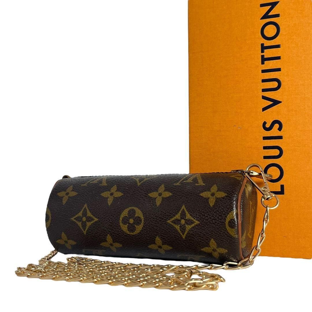 【正規品】ルイヴィトン　LOUIS VUITTON　パピヨン付属　ポーチ　アクセサリーポーチ　モノグラム　小物入れ　ブラウン　茶色