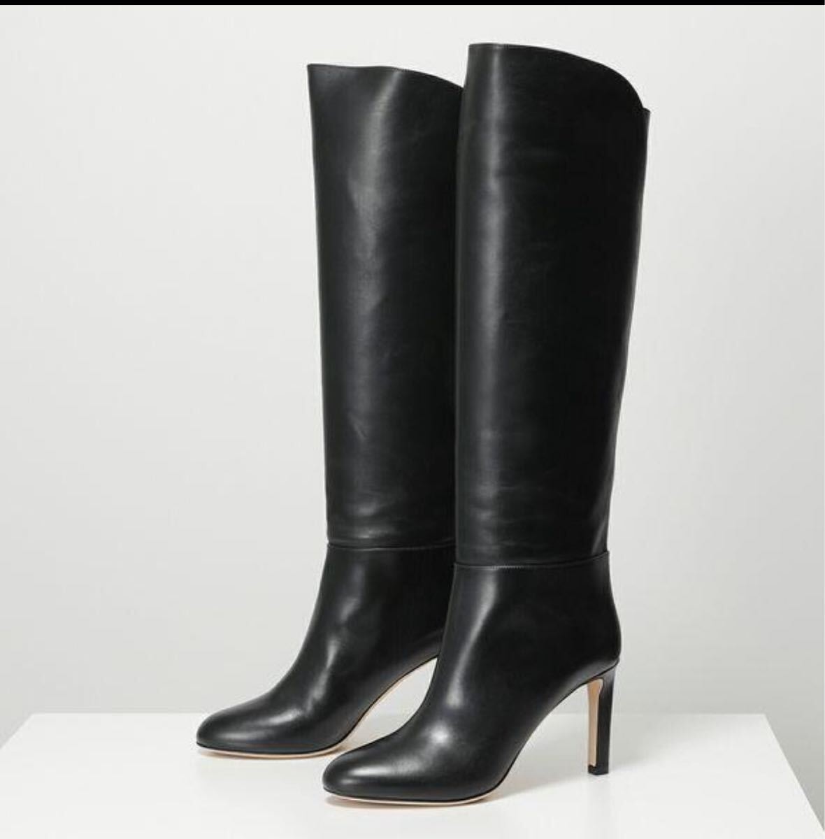 Jimmy Choo ジミーチュウ ロングブーツ KARTER 85 CLF カーター レディース カーター レザー ニーハイ ハイヒール ピンヒール 靴 39