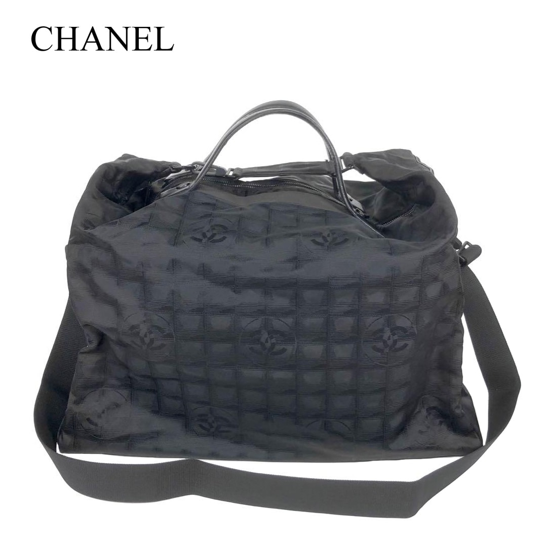 シャネル ニュートラベルライン 2way 大型ショルダーバッグ ボストンバッグ ビジネスバッグ トラベルバッグ