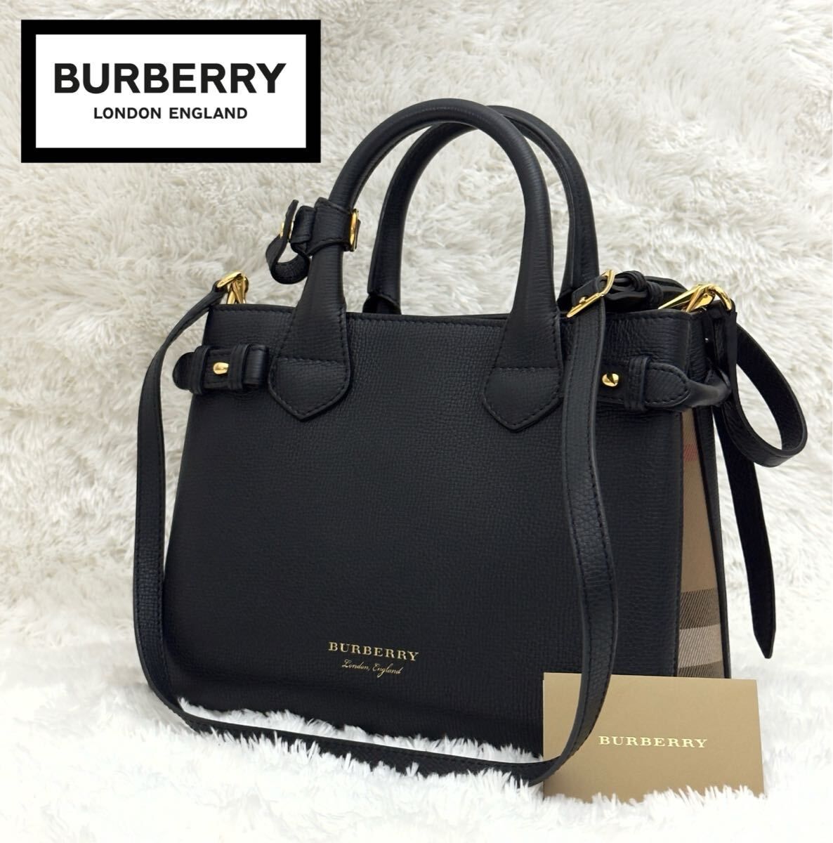 ☆未使用級☆BURBERRY バーバリー ノバチェック ハンドバッグ ショルダーバッグ 2WAY