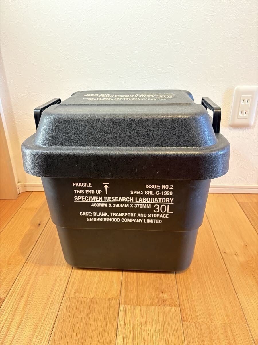 D (傷や汚れあり)】 NEIGHBORHOOD ネイバーフッド SRL BOX 30L P-TRUNK