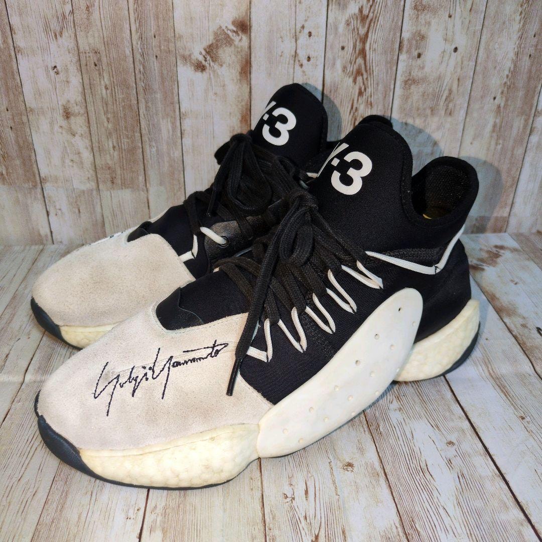 【Y-3】BYW Bball White Black☆山本耀司☆YOHJI YAMAMOTO☆ヨウジヤマモト☆adidas☆アディダス☆スニーカー☆BC0337☆26.5cm