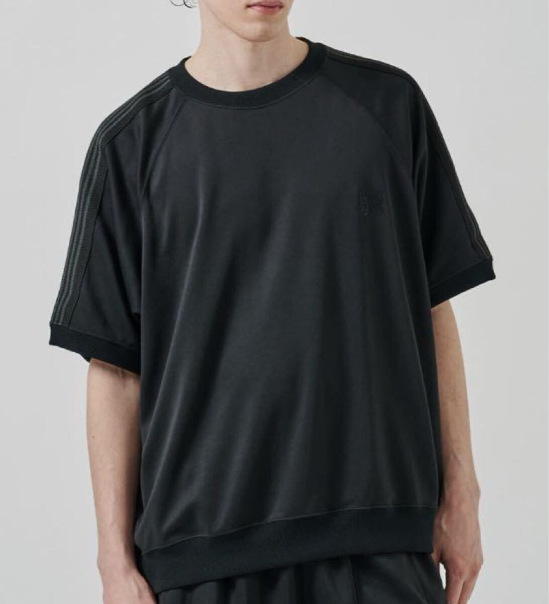 needles studious 別注　クルーネック　Tシャツ　ブラック　L