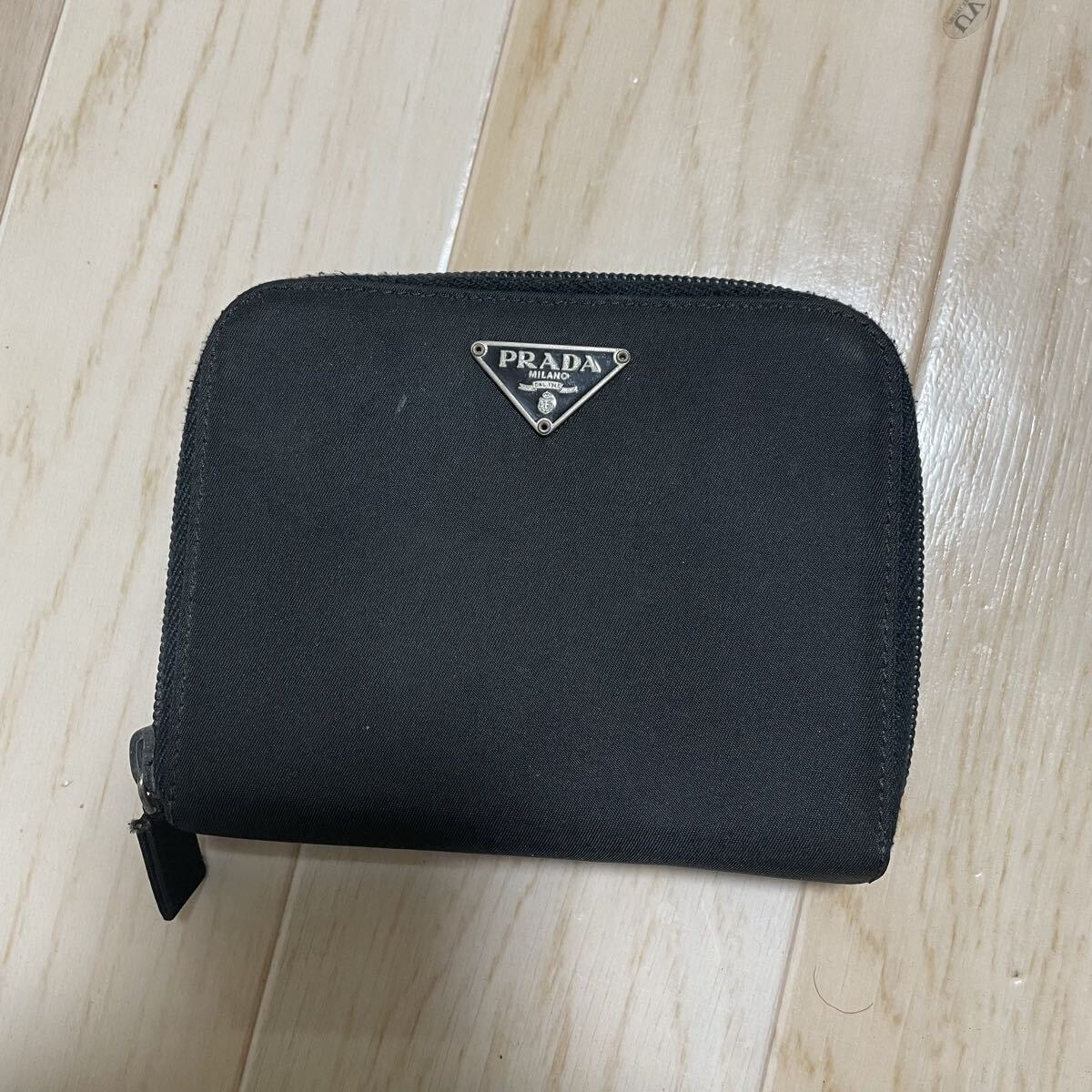 PRADA プラダ サフィアーノ ブラック 黒 ピンク レザー 長財布 ロングウォレット レディース 601434 【中古】 B (目立った傷や汚れなし)】PRADA プラダ サフィアーノ ブラック 黒