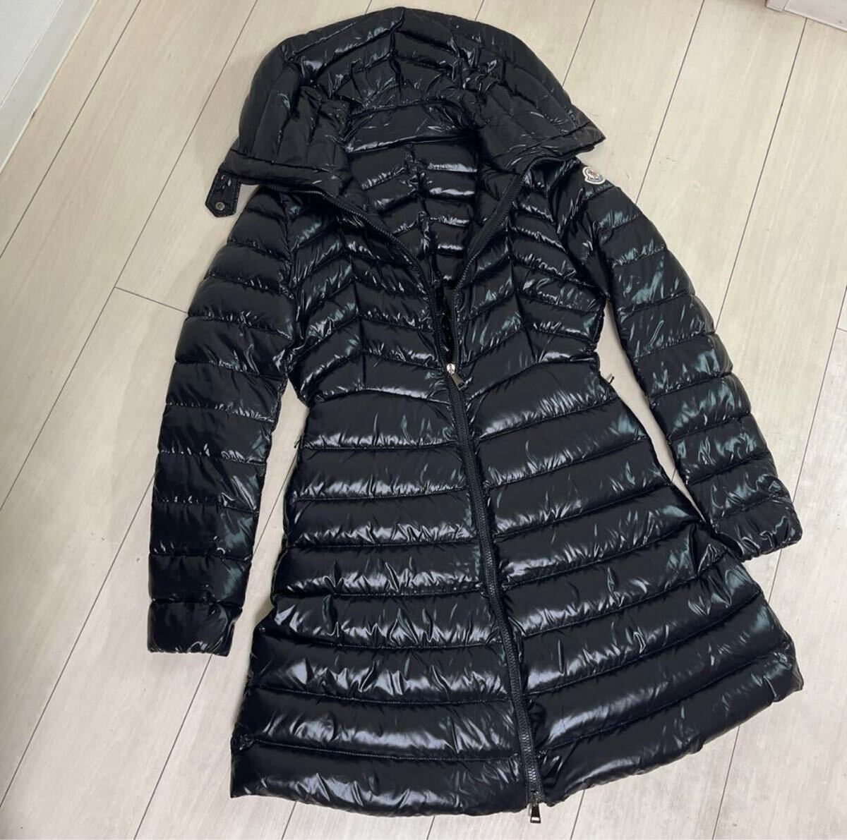 最終値下げ！◆美品◆MONCLER　FAUCON◆モンクレール　ダウンコート【HERMINE・エルミンヌ・ダウンジャケット・フラメッテ・moka・モカ】