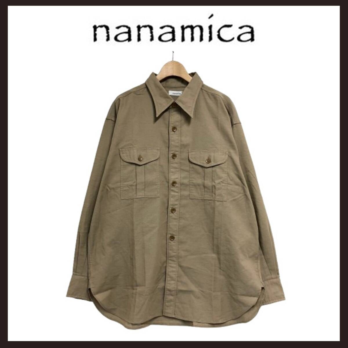 ●○新品未使用　nanamica（ナナミカ） パナマシャツ　XL　ベージュ○●