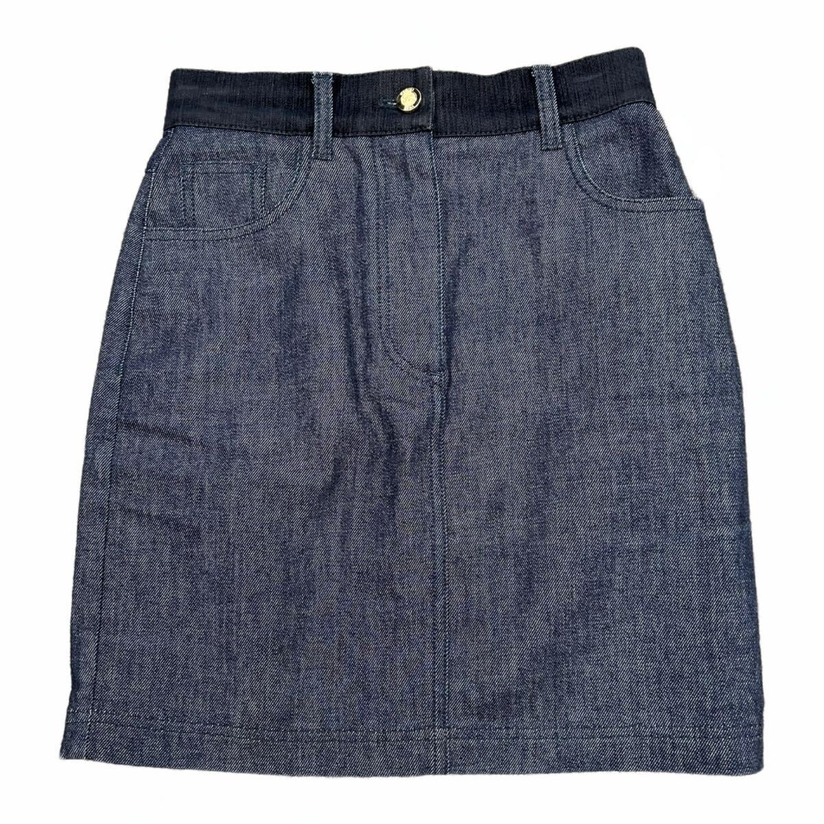 B (目立った傷や汚れなし)】FENDI フェンディ スカート デニム 38