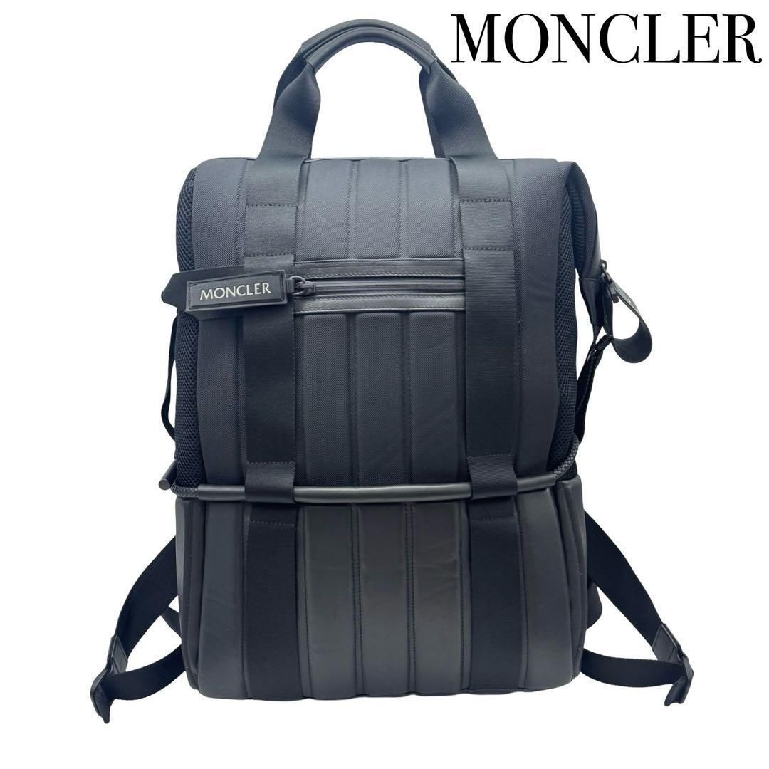 MONCLER モンクレール ジーニアス 5 クレイググリーン キャンバス リュックサック バックパック デイパック メンズ ブラック 登山