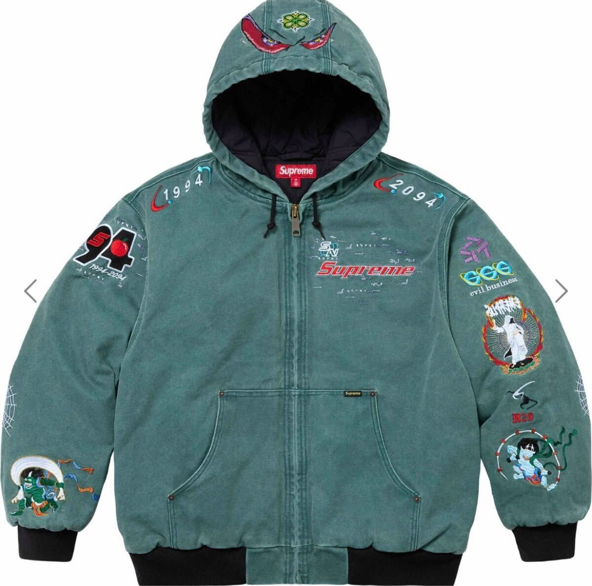 Supreme AOI Hooded Work Jacket シュプリーム L ティール