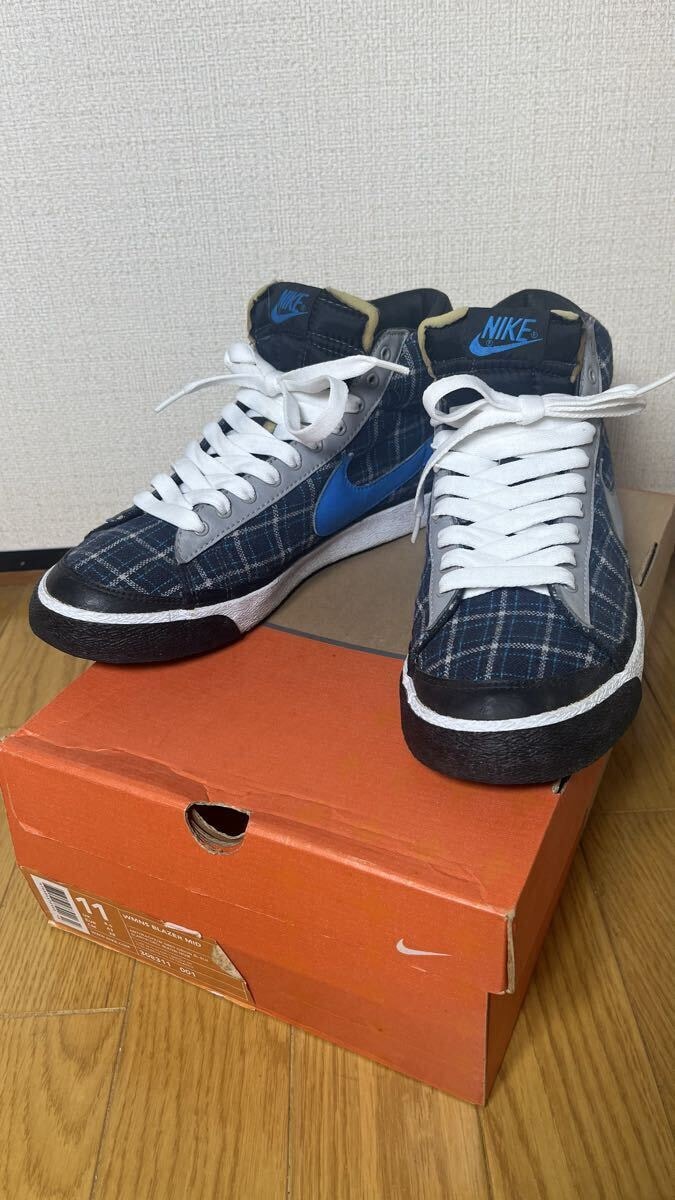 NIKE BLAZER MID X-girl コラボ 308311-001 Women's28cmナイキ ブレーザー ミッド エックスガール