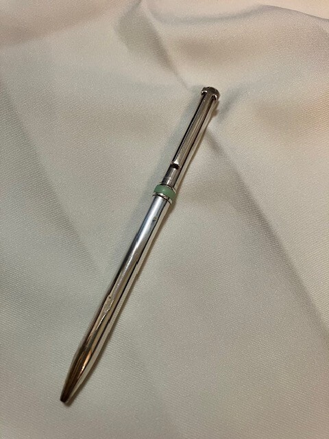 TIFFANY&CO. ティファニー T ボールペン スターリングシルバー ティファニー ブルーバンド
