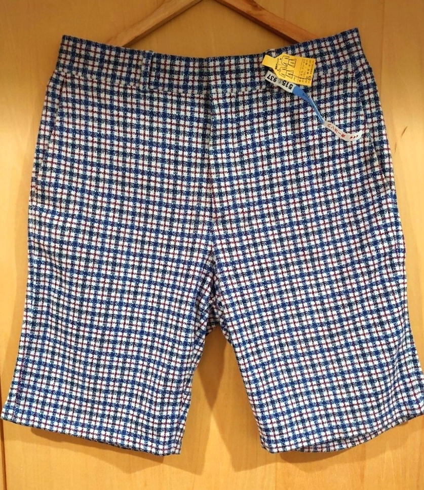 ルイヴィトン　チェック柄ハーフパンツ