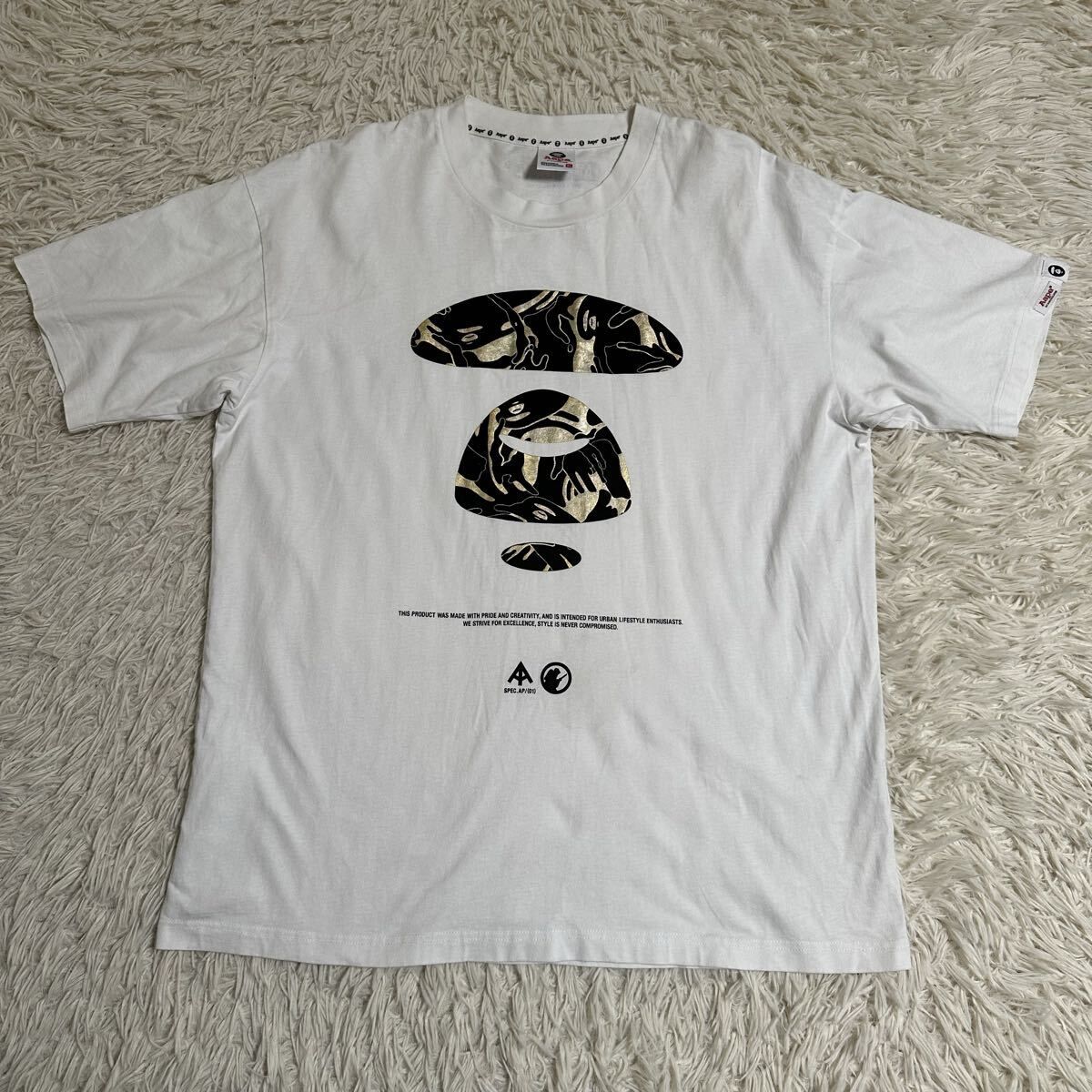 【ABATHINGAPE】アベイシングエイプ Tシャツ 半袖 ホワイト XL