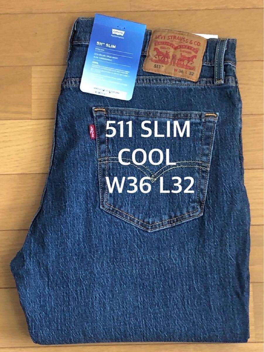 Levi's 511 SLIM FIT COOL DARKINDIGO W36 L32