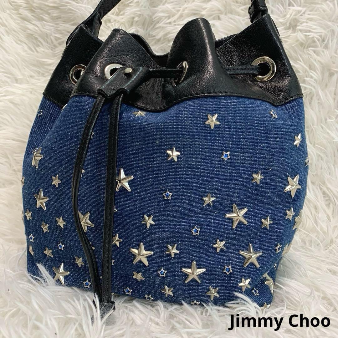 Jimmy Choo【スターモチーフ/スタッズ◆ショルダーバッグ】スターモチーフ 星 スタッズ ビジュー bonbon ボンボン 巾着 ミニ ジミーチュウ