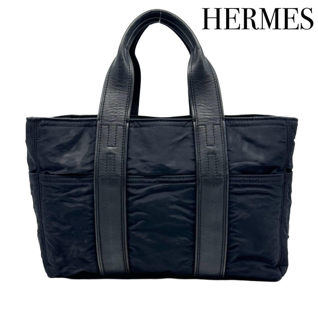 HERMES エルメス アカプルコPM トートバッグ ハンドバッグ レディース ブラック カジュアル ビジネス