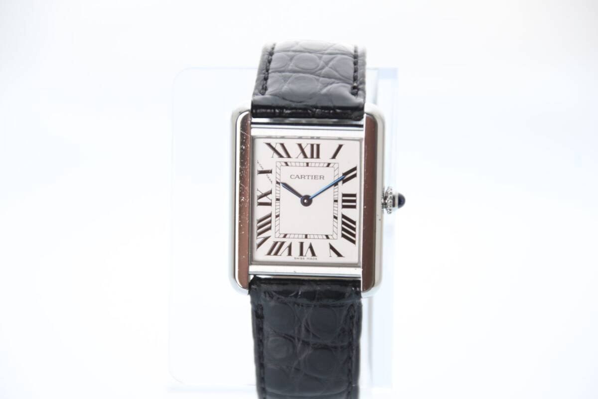 やや傷や汚れあり】【Cartier】 カルティエ タンクソロSM W5200005 SS  