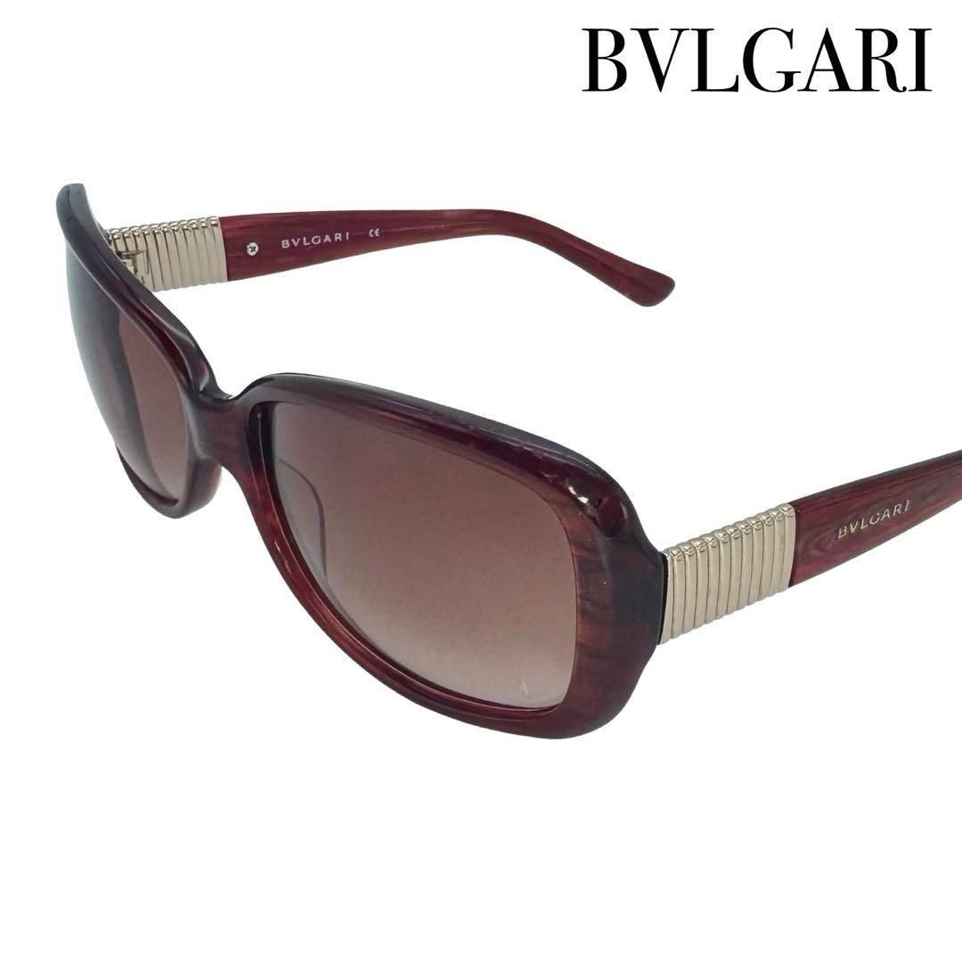BVLGARI ブルガリ サングラス メガネ 眼鏡 ボルドー レッド べっ甲調 レディース バタフライ 