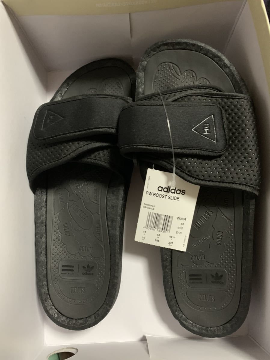 新古品】adidas ファレル サンダル 黒 28.5cm PW BOOST SLIDE ブースト  