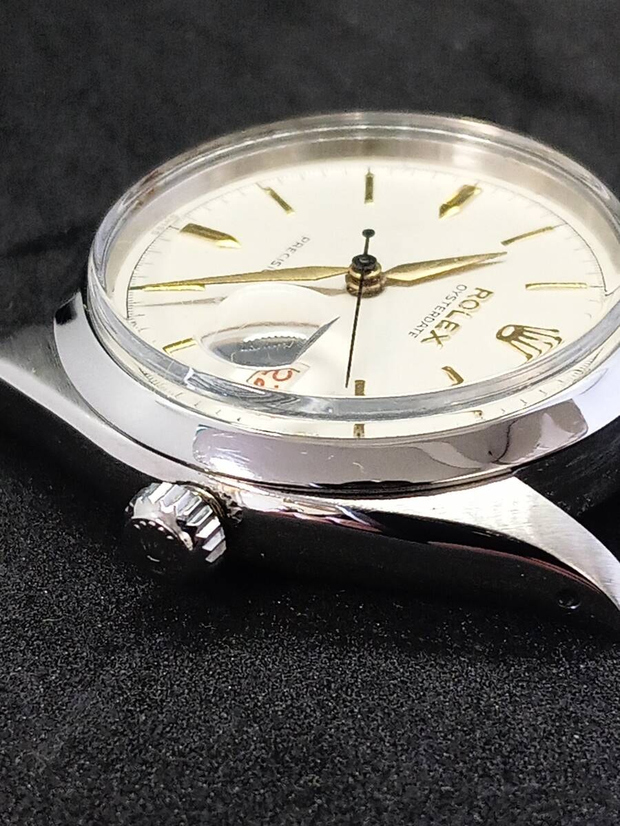 ロレックス　オイスターデイト　6494 OH済　外装仕上げ済　保証あり