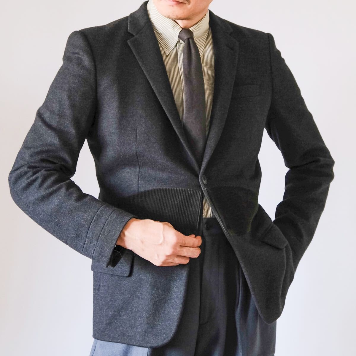 極美品Louis Vuittonコーディベルトヘヴィフランネルジャケット50