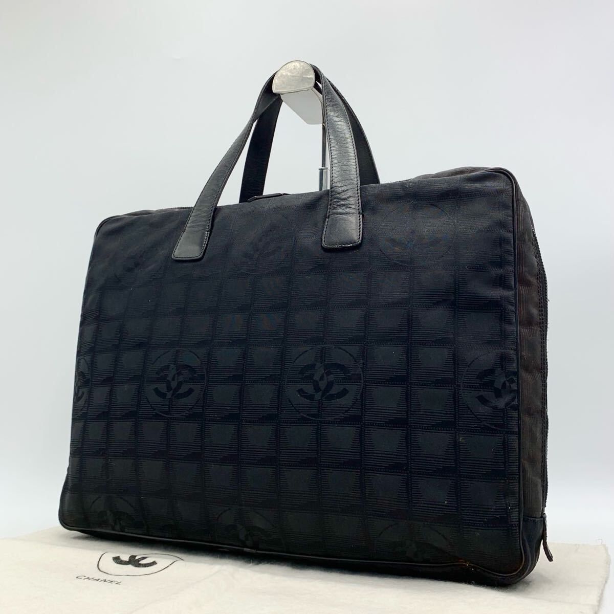 CHANEL シャネル ハンドバッグ ビジネスバッグ ニュートラベル ライン ココマーク 黒 ブラック メンズ　レディース　男女兼用