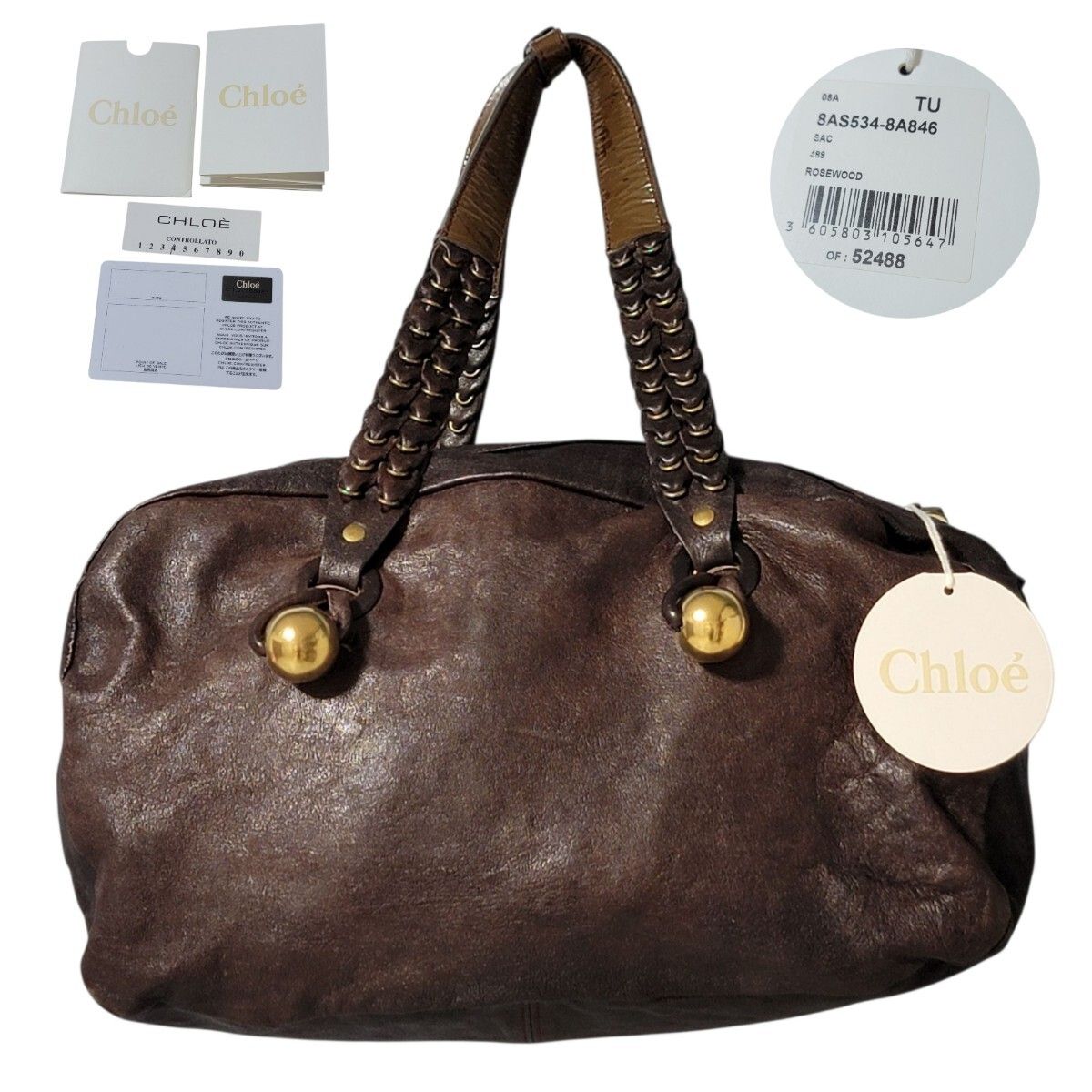 目立った傷や汚れなし】Y2K 08AW 美品 イタリア製 クロエ Chloe