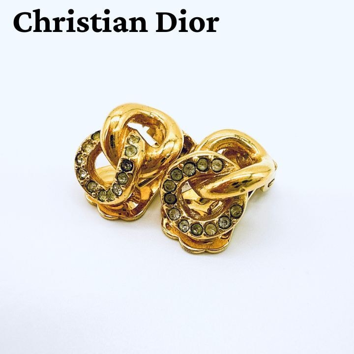 ChristianDior ディオール ヴィンテージ クリップ式イヤリング