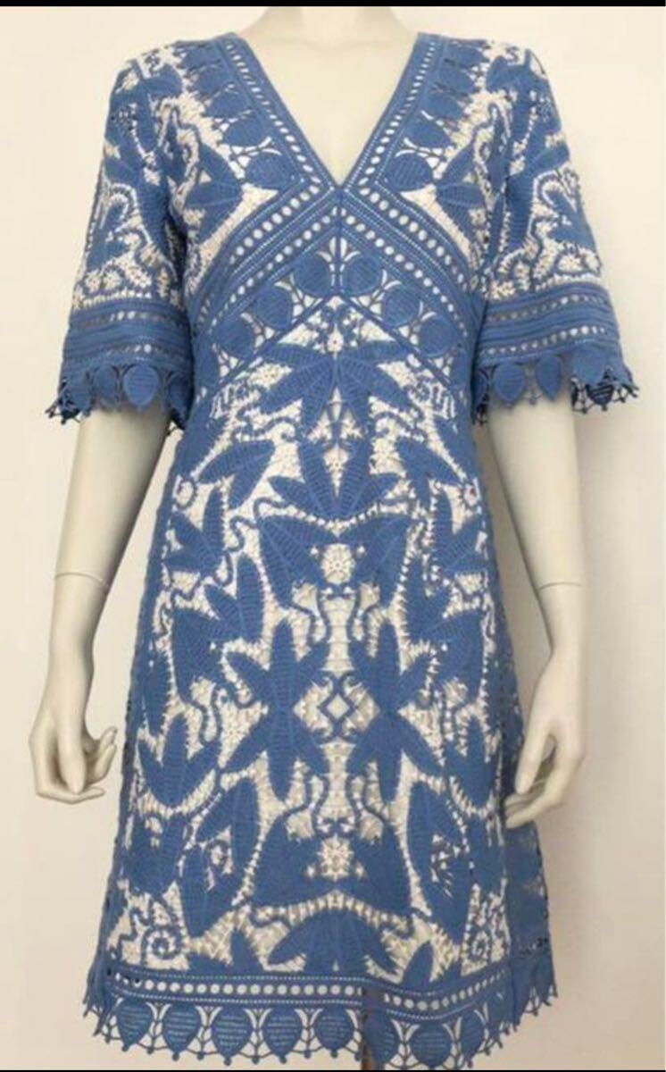 TORY BURCH トリーバーチ　クロシェ　レース　ワンピース
