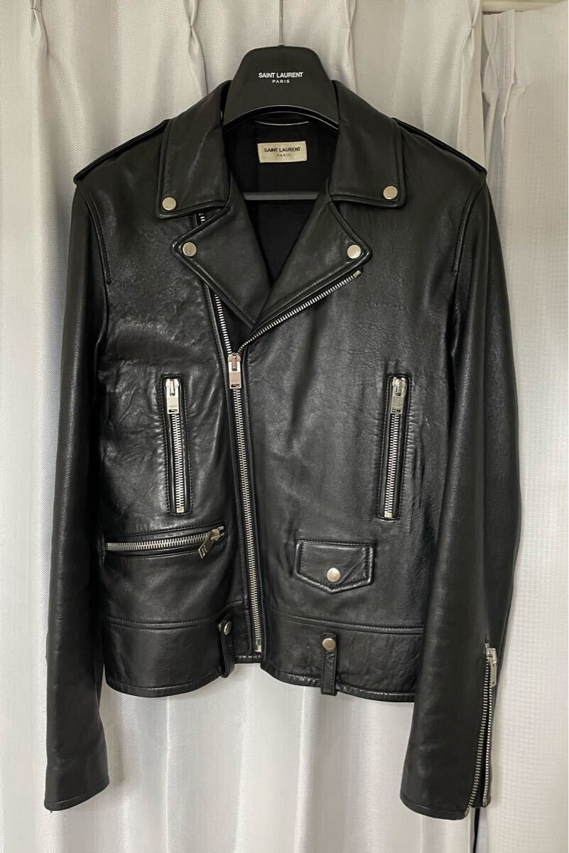 サンローラン クラシック モーターサイクル ダブルライダース ジャケット　L01 エディ期 50 saint laurent 