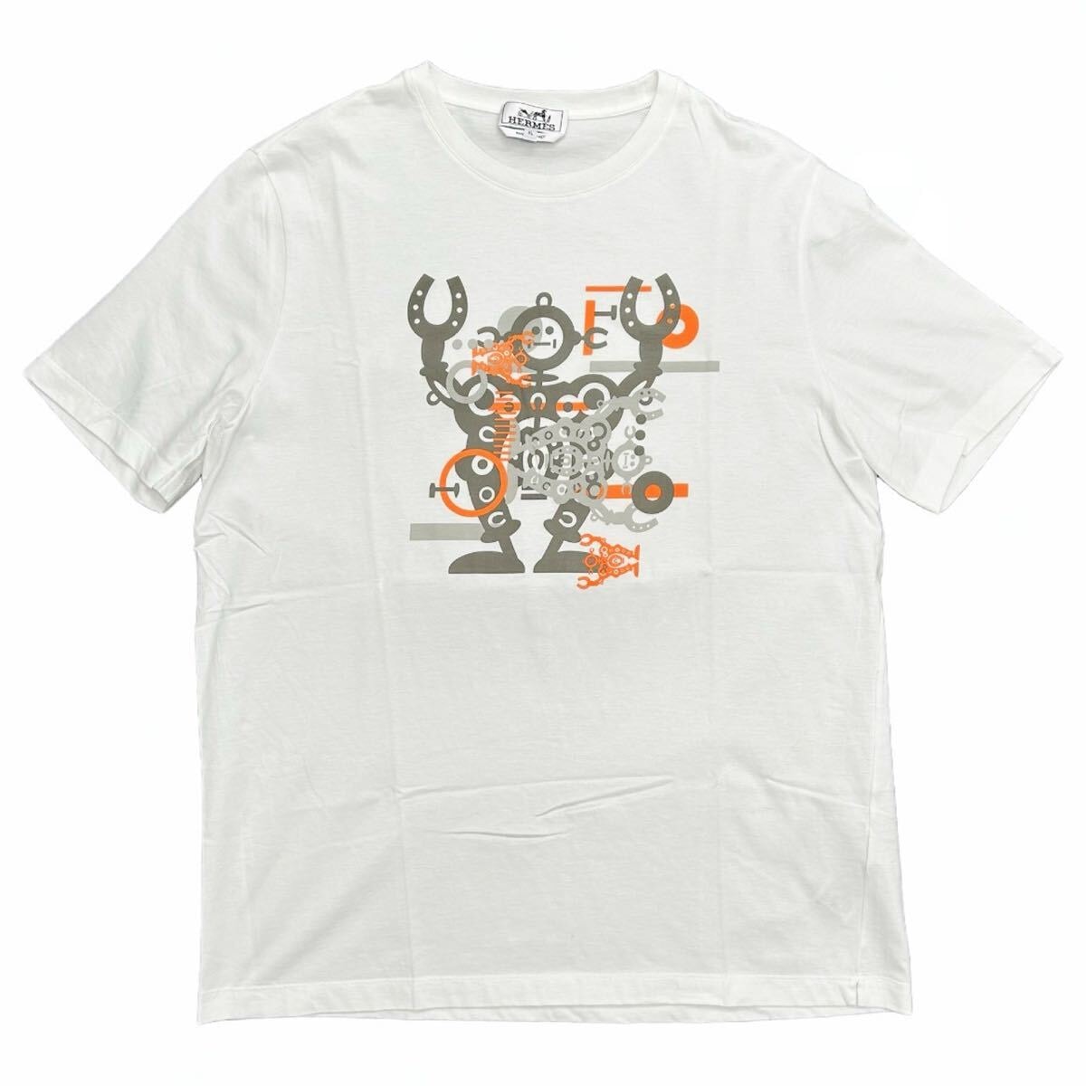 新品未使用 HERMES オレンジ Tシャツ XL ポケット付き
