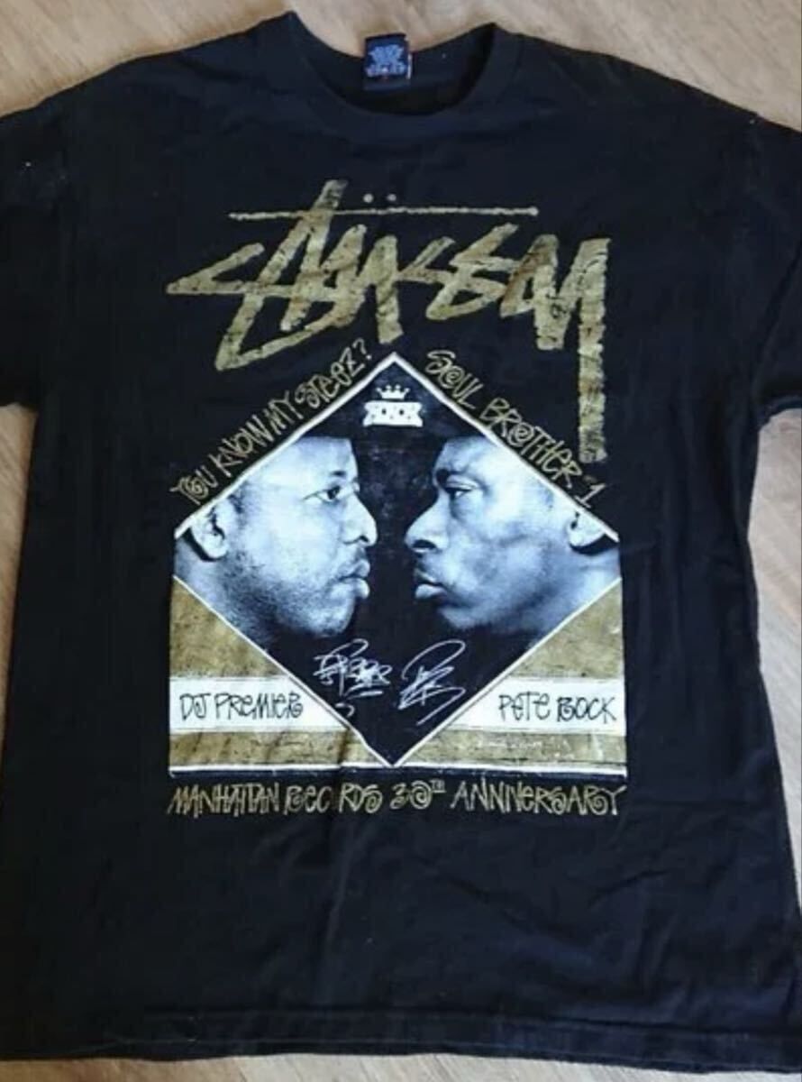 stussy dj premier black x gold m size
