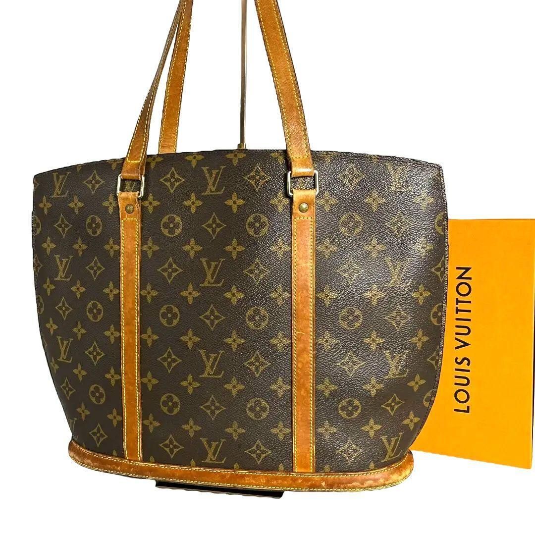 【鑑定済】ルイヴィトン　LOUIS VUITTON　モノグラム　バビロン　トートバッグ　ハンドバッグ　ブラウン　茶　