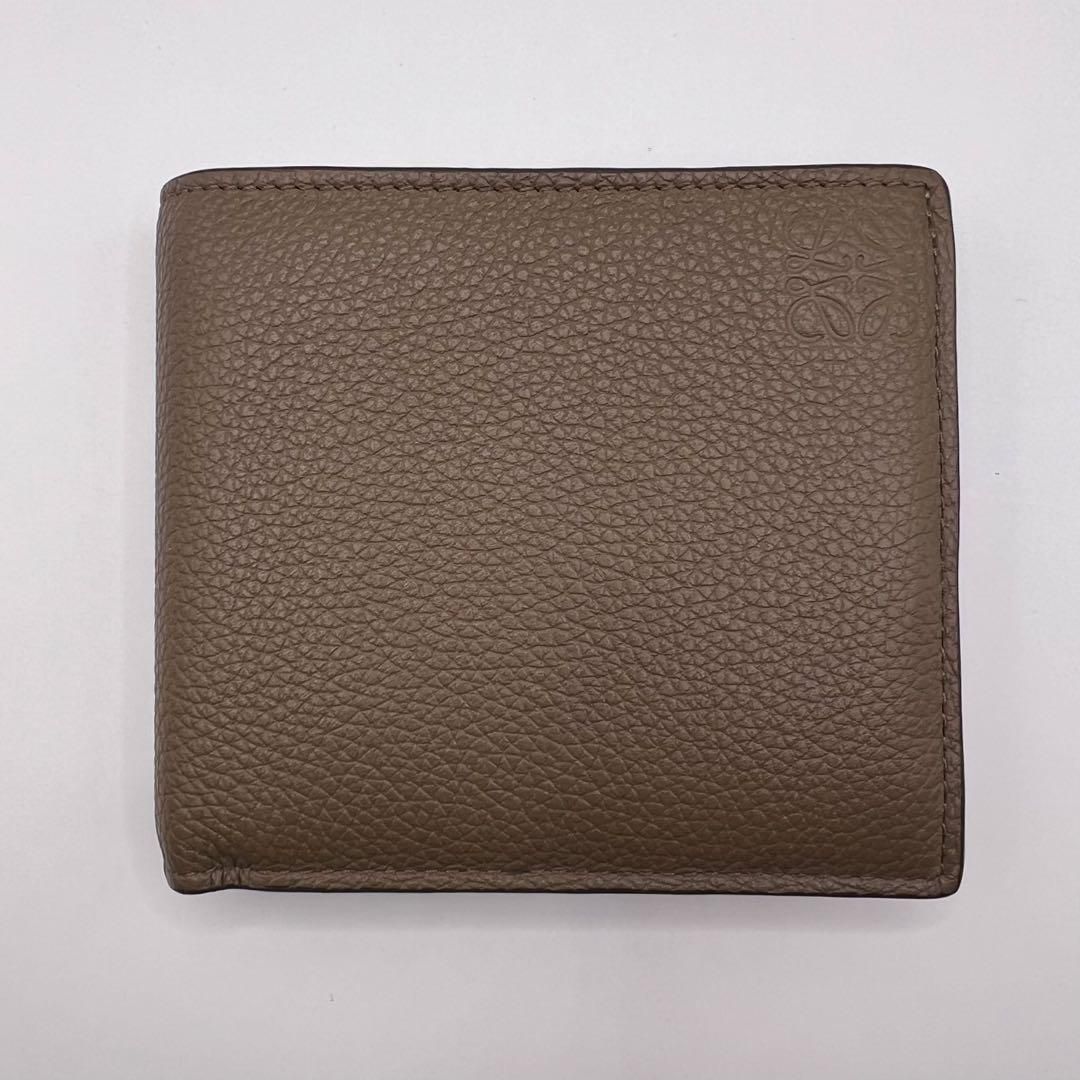 目立った傷や汚れなし】LOEWE バイフォールドコインウォレット