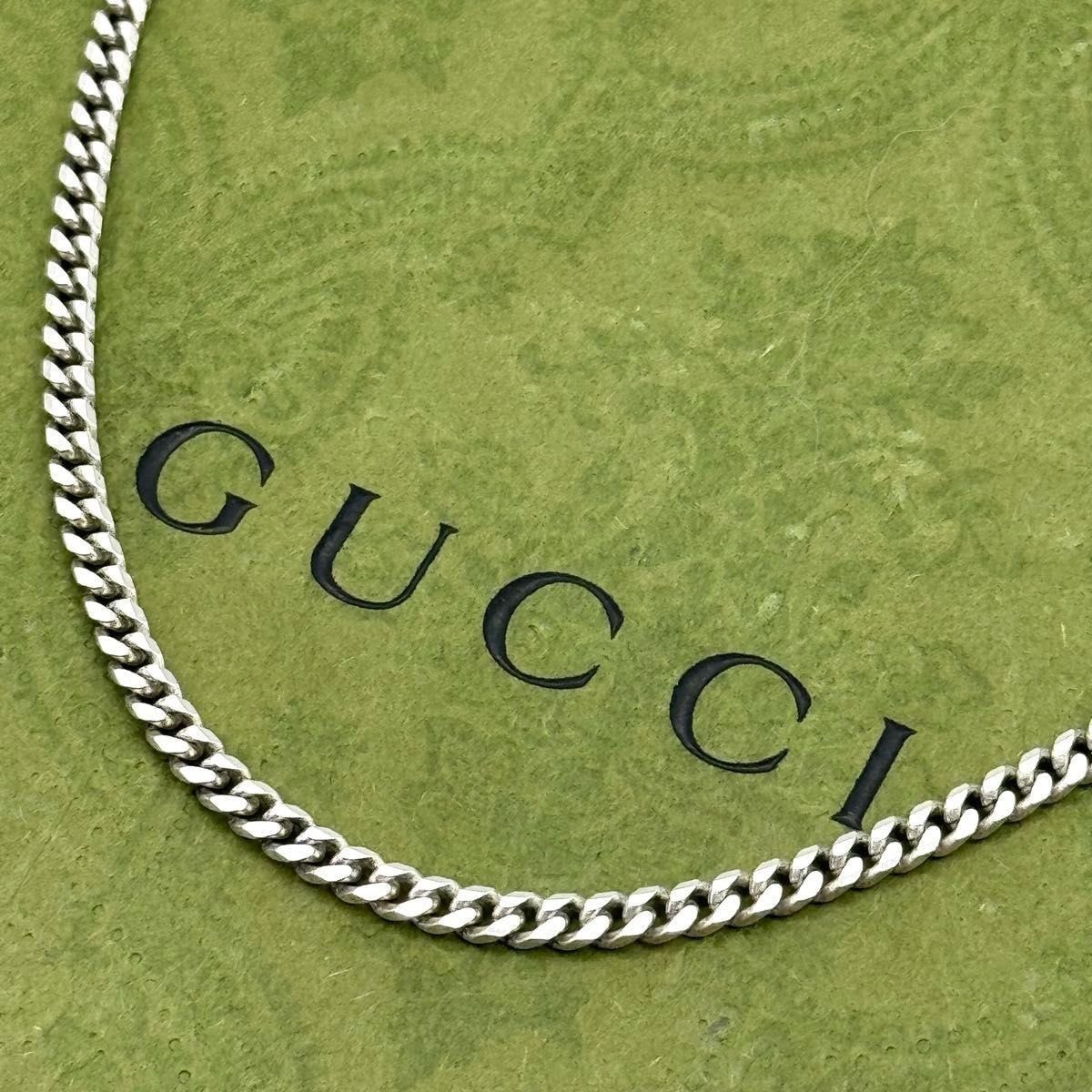 目立った傷や汚れなし】GUCCI 48cm 中太 チェーンのみ 喜平 ネックレス