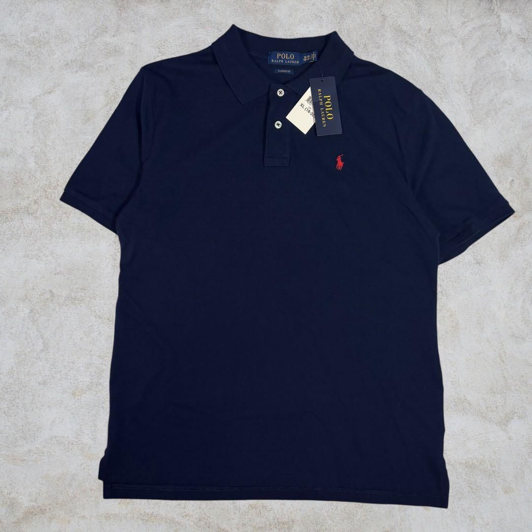 【未使用品】ポロラルフローレン CLASSIC FIT メッシュ ポロシャツ XL