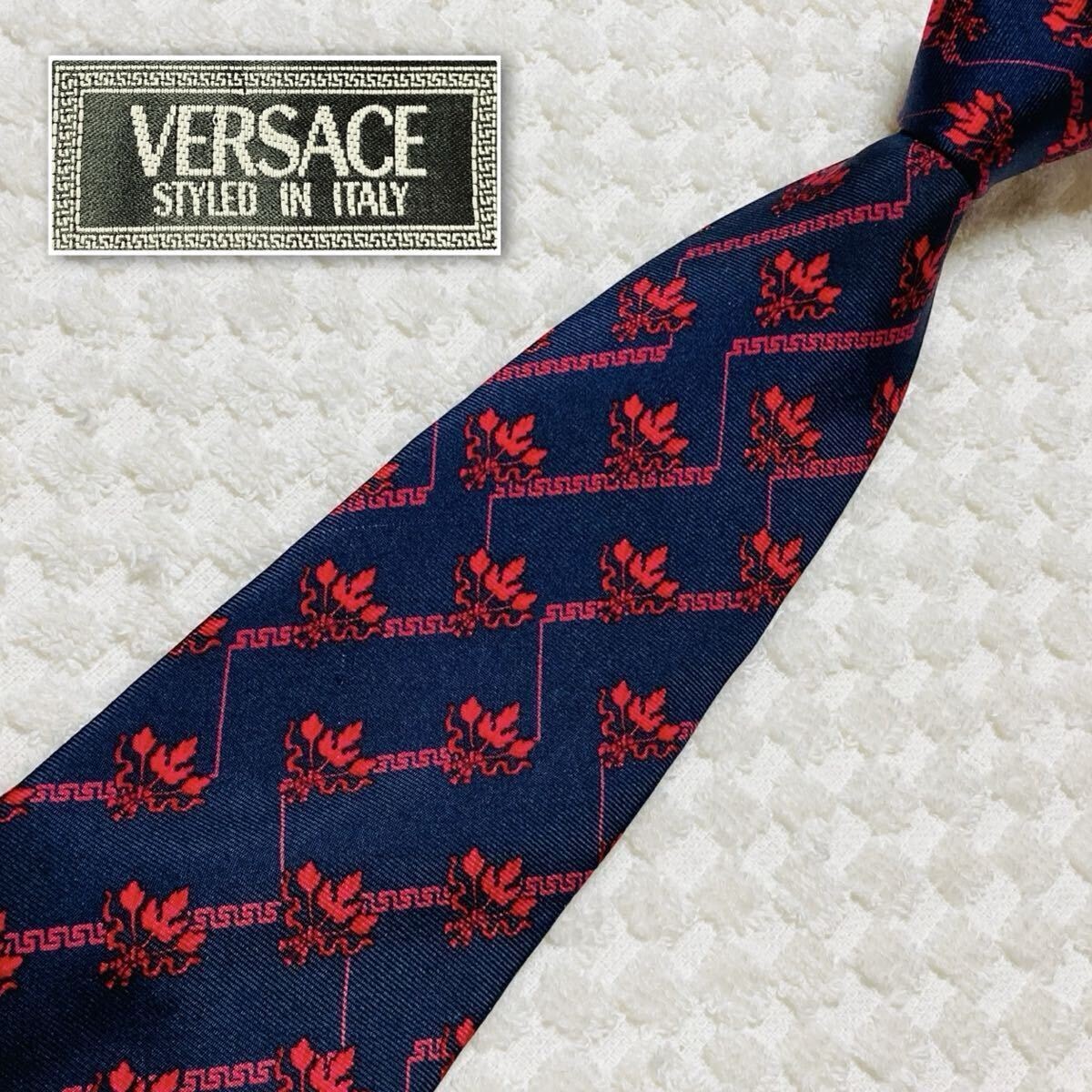B (目立った傷や汚れなし)】□美品□VERSACE ヴェルサーチ ネクタイ