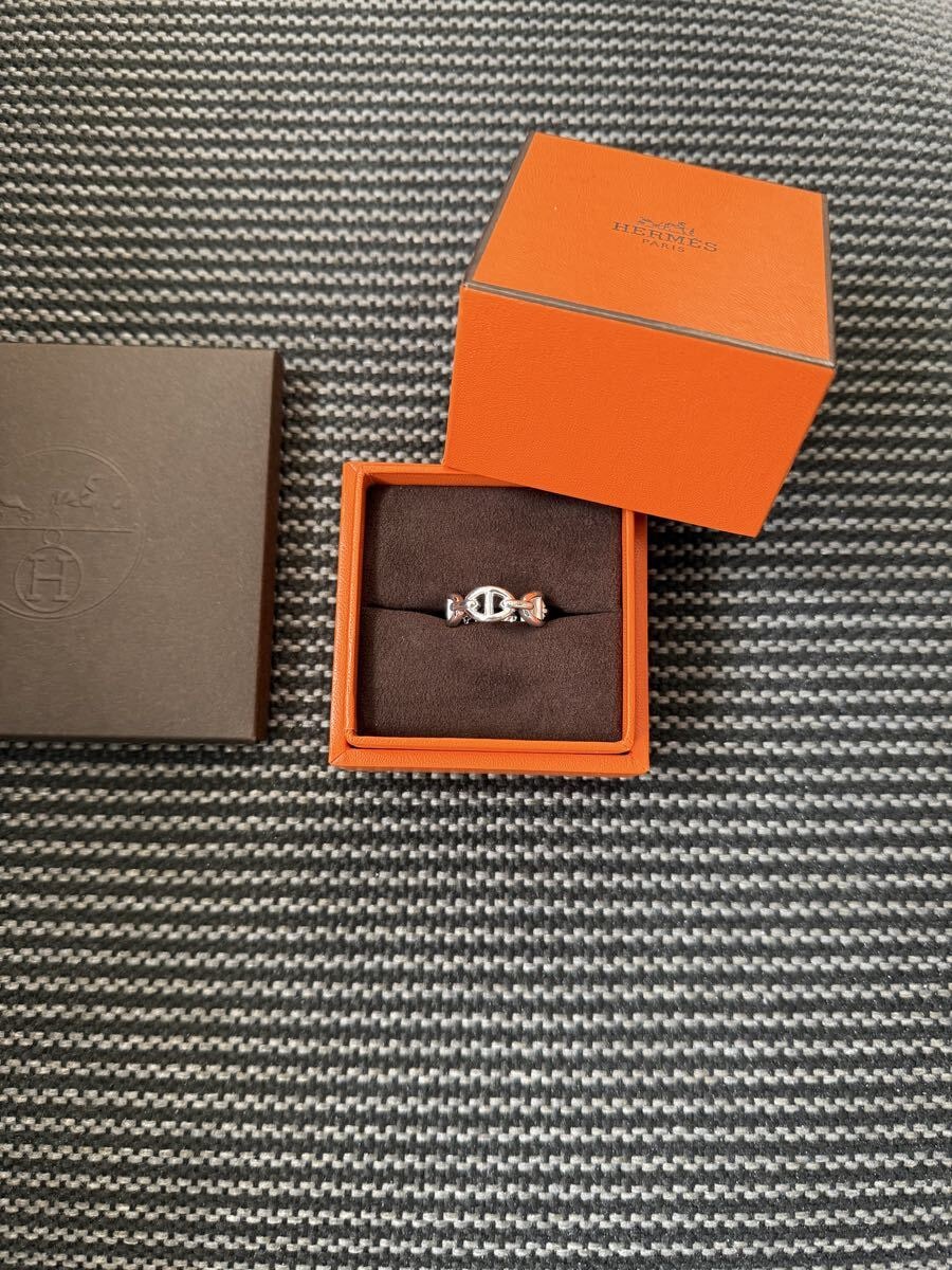 超美品 HERMES エルメス シェーヌダンクル アンシェネリング 52号 指輪