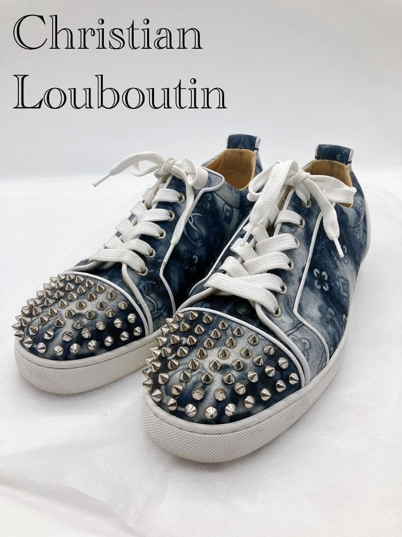 ルブタン ルイ ジュニアスパイク キャンバス スニーカー 表記サイズ 41